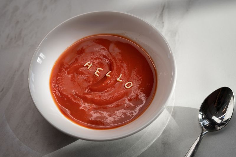 Zupas tomato basil soup in a bowl
